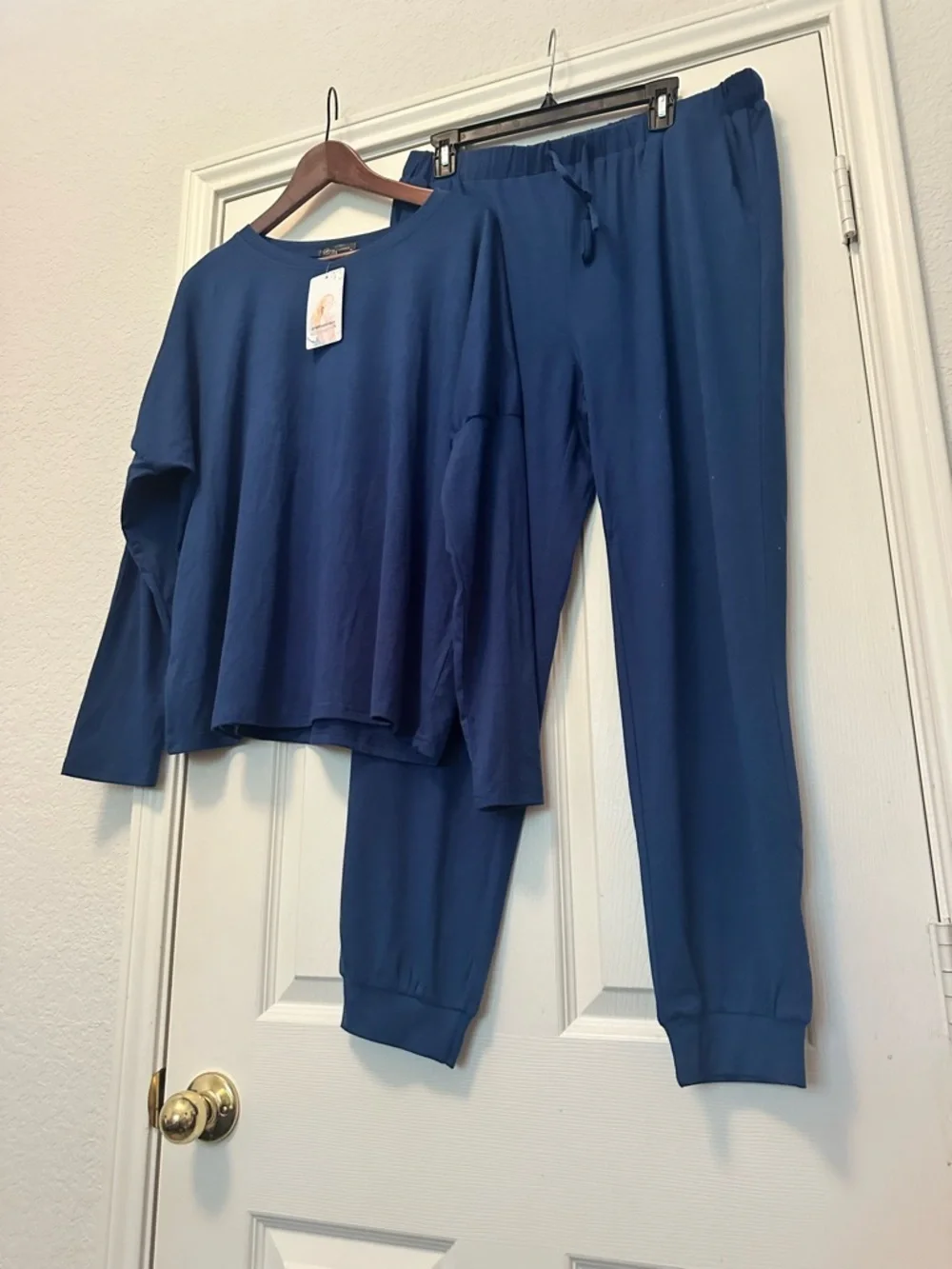 NWT PrettyGarden Navy Blue 2-Piece Lounge Set - Size XL